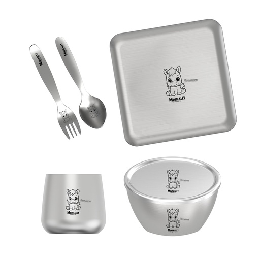 Хүүхдийн хоолны сет, зэвэрдэггүй 304 ган